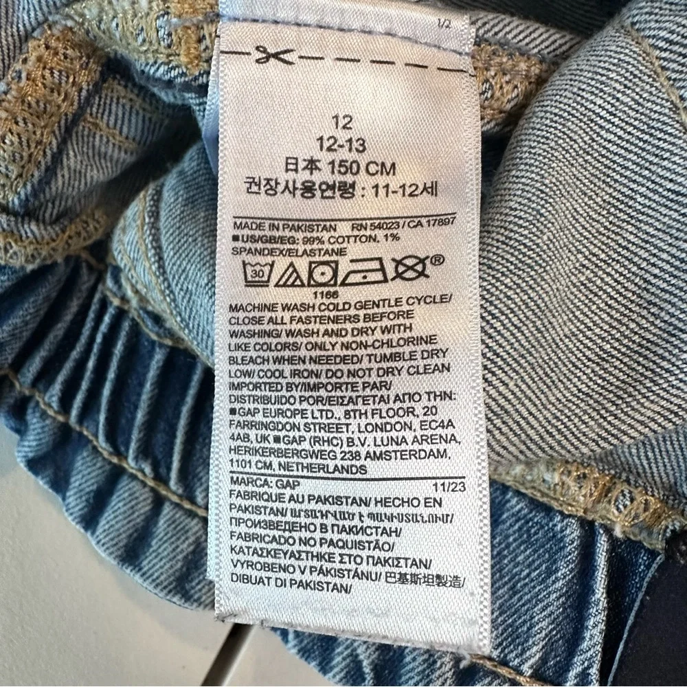 Girls‎ Gap Denim High Rise cut off rolled up hem Shorts size 12